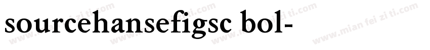 sourcehansefigsc bol字体转换